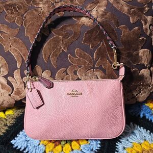 Coach Nolita 19 Shoulder bag Purse Wristlet with Whipstitch details in Pink